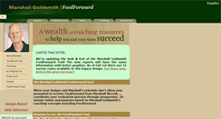 Desktop Screenshot of marshallgoldsmithfeedforward.com